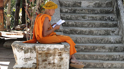 Mönch mit Buch